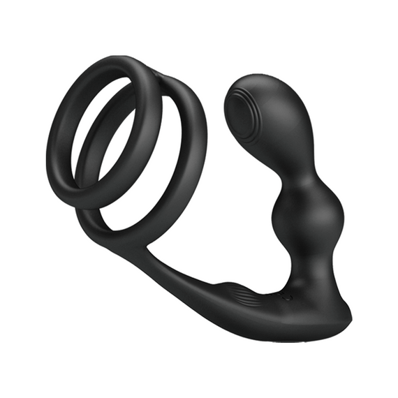 Анальна пробка з ерекційним кільцем - Mr Play Remote Control Vibrating Prostate Massager | Зображення 5