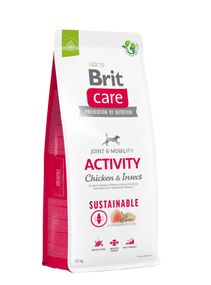Корм Brit Care Dog Sustainable Activity Chicken and Insect сухий з куркою та білком комах для дорослих активних собак 12 кг