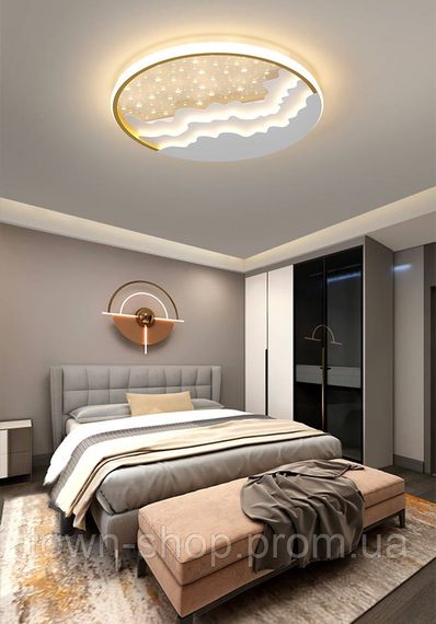 Люстра потолочная LED 2359-500-wh-gd-k Золото 6х51х51 см.