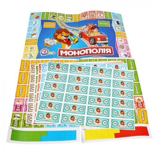 Настільна гра економічна "Дитяча монополія" Технок 0755 | Зображення 3