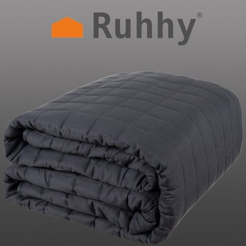 Ковдра обважнена гравітаційна Ruhhy 28323 8 кг, 150×200 см, сіра, антистресова (19532) | Зображення 2