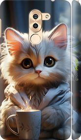 Чохол на Huawei Honor 6X Білий кіт "5646m-460-2448"