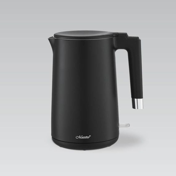 Електрочайник Maestro MR-026-BLACK, 1.7 л, 1800 Вт, з подвійними стінками