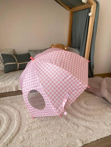 Парасолька дитяча напівавтомат Рожевого кольору | Зображення 6