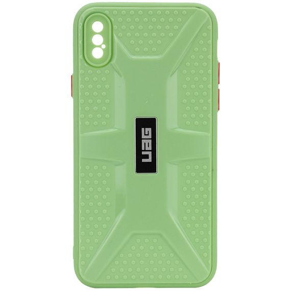 Чохол TPU+PC UAG для Apple iPhone X/XS (5.8") TPU+PC, Full camera, М'ятний