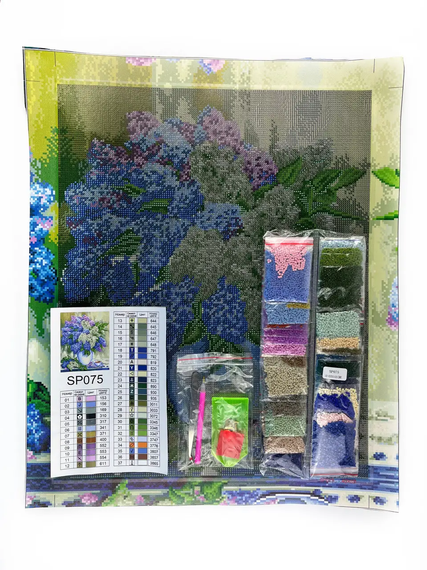 Алмазная мозаика Букет сирени 40х50 см ColorArt SP075 | Зображення 2