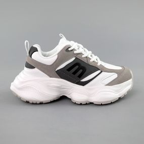 Кросівки жіночі шкіряні 591516 Білі сірі 36 37 38 39 40 41