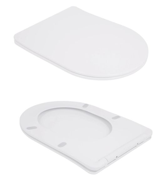 Унітаз підлоговий Qtap Robin New Ultra Quiet з сидінням Slim Duroplast/ Soft-close/ Quick Release QT13226083AW | Зображення 3