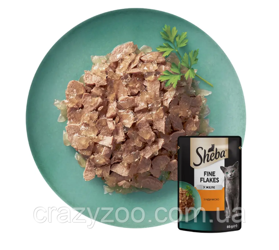 Влажный корм для котов Sheba с индейкой в желе 85 г 460604 | Зображення 1