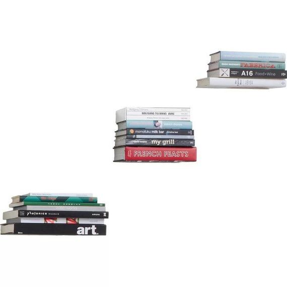 Полка книжная 14х13х14, металлик, полка неведимка, стильная полка для книг. Conceal Umbra. | Зображення 3