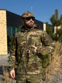 Легка Весняна Куртка Мультикам Hunter De Lux TWILL MTP Military