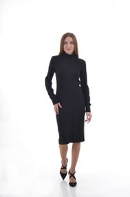 Платье 4Profi черное из ангоры размер M 21828