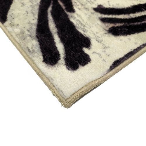 Килимок універсальний для підлоги Плюш Квітка 75*150см бежевий Дариана | Зображення 1