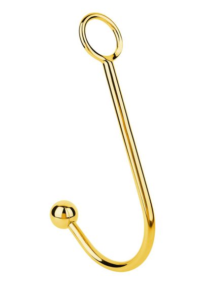 Анальний гак преміум-класу з кільцем для бондажу Taboom Luxury Anal Hook, золотий Sex Aura | Зображення 1