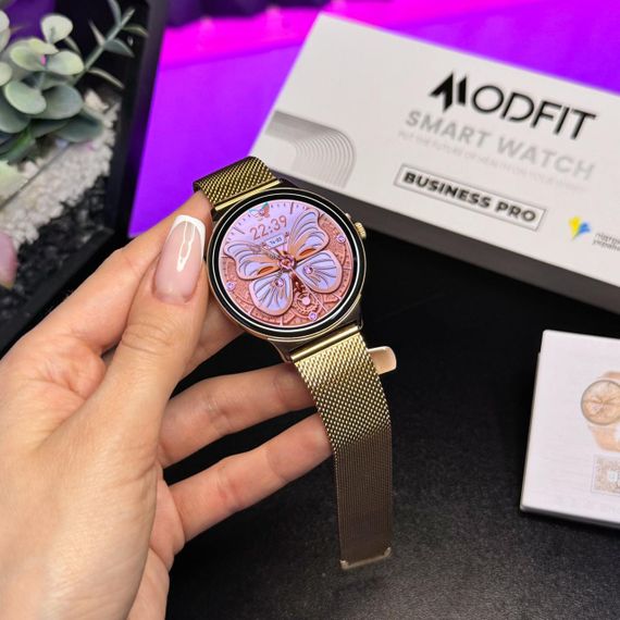 Розумний годинник Modfit Business Pro Gold Mesh | Зображення 3