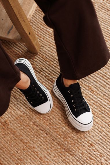 Кеди жіночі 591717 Чорні 36 37 38 39 40 | Зображення 8