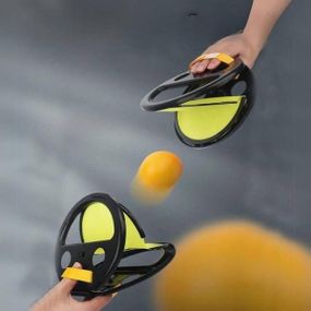 Игра Воздушный теннис игровой набор для одного 1 ракетка и 2 шарика Черный