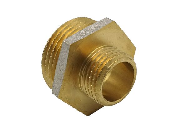Ніпель 1"*1/2" ЗЗ нікель. з проточкою ASCO 1/100 | Зображення 2