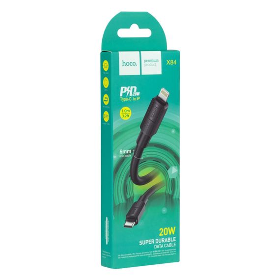 Кабель для зарядки телефона. USB Hoco X84 PD Type-C to Lightning