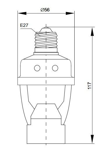 Датчик движения ДР 03B белый Е27 60Вт 360гр 7м IP20 Ny95505267 | Зображення 3