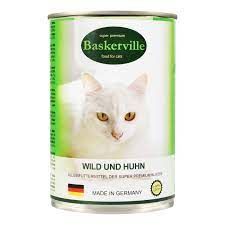 Вологий корм для котів Baskerville Оленіна з м'ясом курки 400 г. 0.4 кг