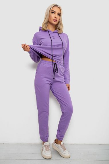 Спортивный костюм женский двухнитка, цвет сиреневый, 214R1419-001 | Зображення 2