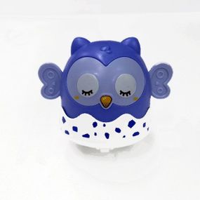 Игра 901-13 "Сова", заводной механизм, резиновые колёса, цена за 1 игрушку Синий