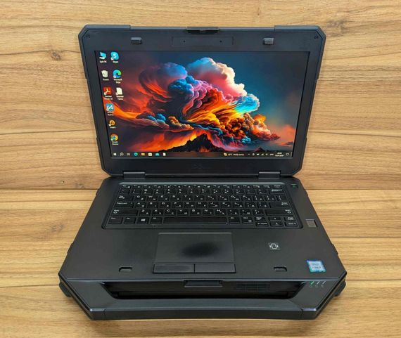 Захищений ноутбук Dell Latitude 14 Rugged 5414 / 14" (1920x1080) IPS Touch / Intel Core i5-6300U (2 (4) ядра по 2.4 - 3.0 GHz) / 8 GB DDR4 / 512 GB SSD / AMD Radeon R7 M360, 2 GB DDR3, 64-bit / Fingerprint / Windows 10 б/в + Подарунок Миша / USB | Зображення 1