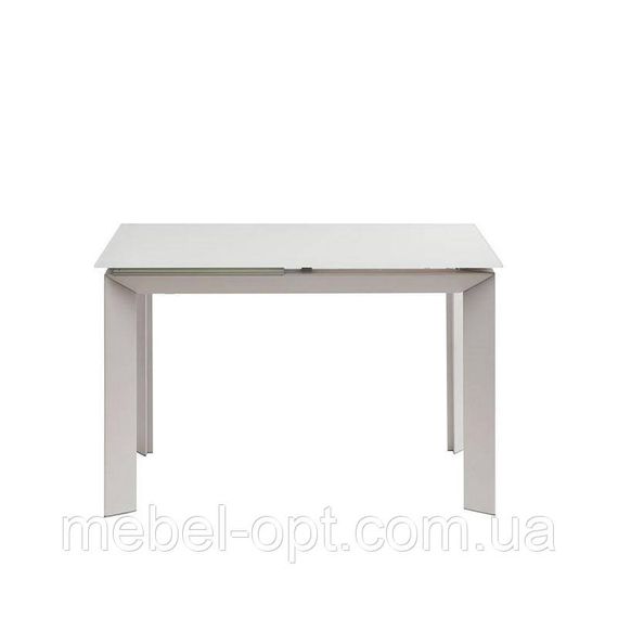 Стіл Vermont Matt White матове скло білого кольору 1200 (+500) х800х770 | Зображення 2