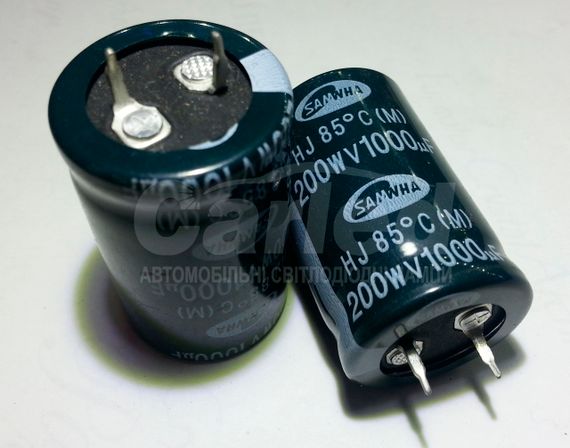 1000mkf - 160v  mini HJ 22*45  SAMWHA, 85°C конденсатор електролітичний | Зображення 1