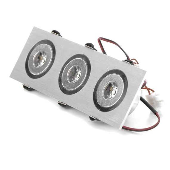 Светильник точечный LED-107/3W BA IP40 Brush Aluminium 45'