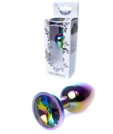 Анальна пробка Boss Series — Jewellery Multicolour PLUG Clear S sexstyle