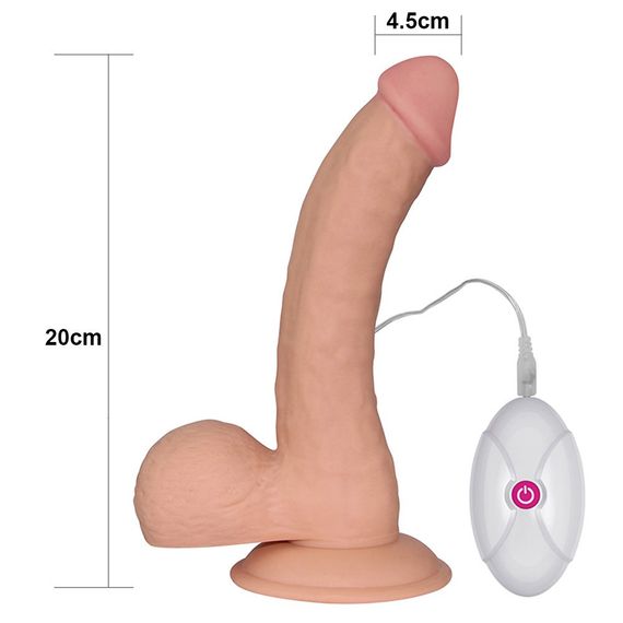 Вібратор на присосці 8.8 THE ULTRA SOFT DUDE VIBRATING Sex Aura | Зображення 2