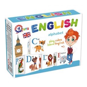 Детский развивающий набор кубиков "Английская азбука" 1325TXK 12 кубиков