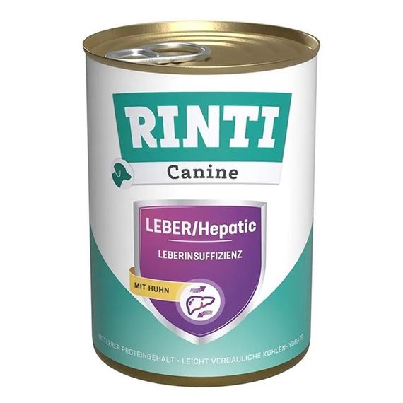 Вологий корм для собак із захворюваннями печінки Rinti Canine Veterinary Leber/Hepatic Mit Huhn, 400 гр