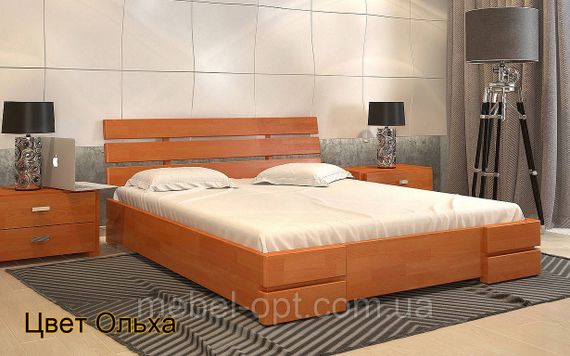 Дерев'яне ліжко Далі Люкс 120х190 см Arbor Drev двоспальне, 180х190 | Зображення 1