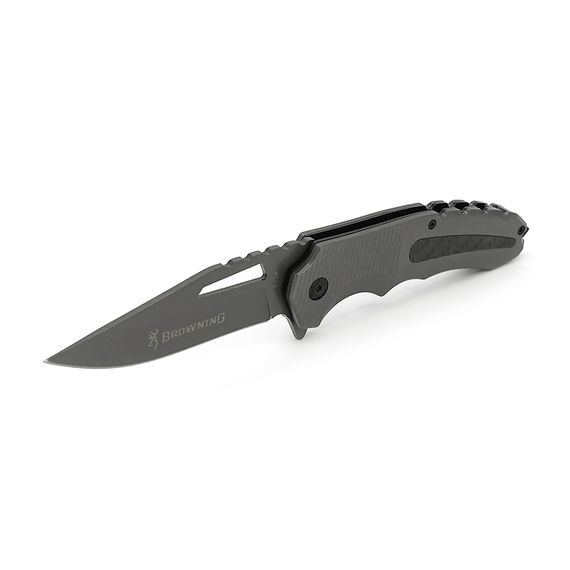 Ніж складний Browning-F134, ручка сталь + карбон, довжина 221 мм, 250 гр, Box