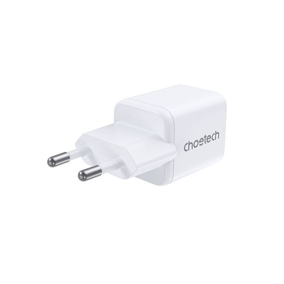 Мережевий зарядний пристрій Choetech PD5012-EU-WH, USB-A/USB-С | Зображення 1