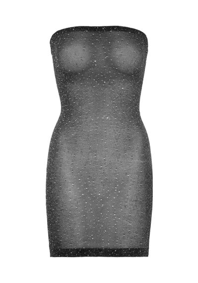 Сукня-бандо зі стразами Leg Avenue Lurex rhinestone tube dress, з люрексом, one size | Зображення 3