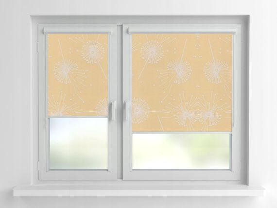 Рулонная штора Rolets Цветы 2-54289-1100 110x170 см закрытого типа Персиковая
