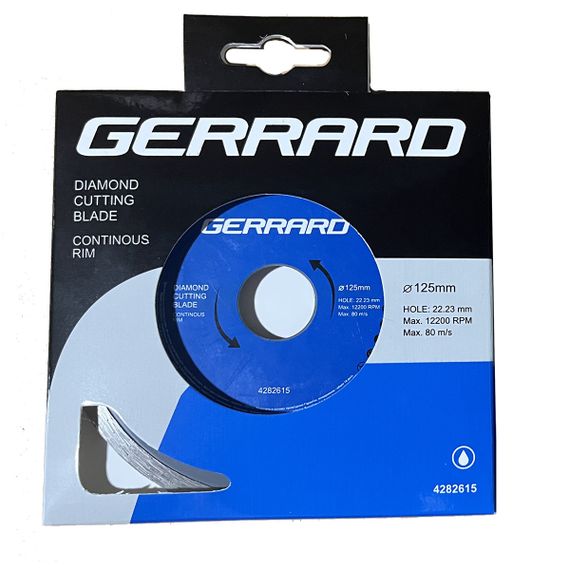 Диск алмазний по плитці - 125x5.5x22.23мм Gerrard 4282615 | Зображення 1