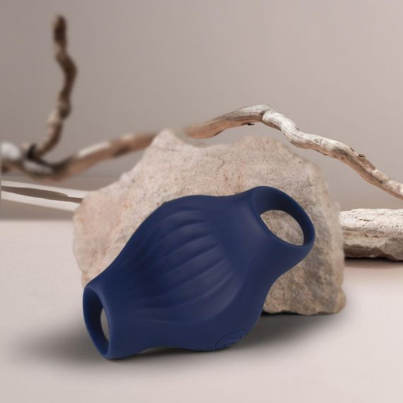 Мастурбатор Rocks Off Palm Blue, петлі для пальців, 10 режимів Sex Aura | Зображення 4