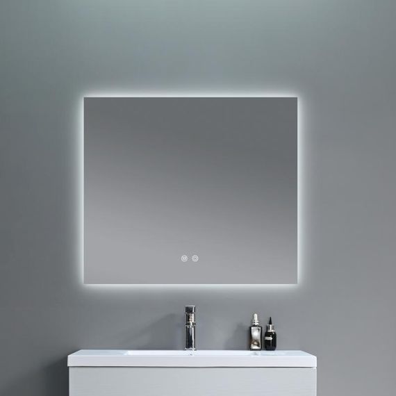 Дзеркало Qtap Taurus (TA1) 800×700 мм з LED-підсвіткою Touch, з антизапотіванням, з димером, темп. кольору (3000-6500K) | Зображення 7