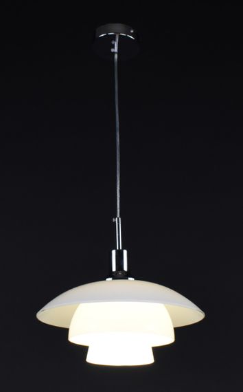 Люстра підвісна на 1 лампочку 27169 Хром 30-170х30х30 см. | Зображення 5