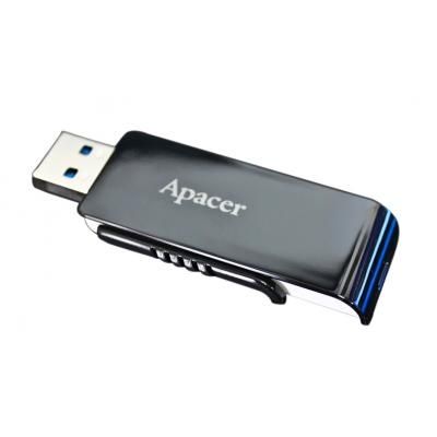 USB флеш накопичувач Apacer 64GB AH350 Black RP USB3.0 (AP64GAH350B-1) | Зображення 8