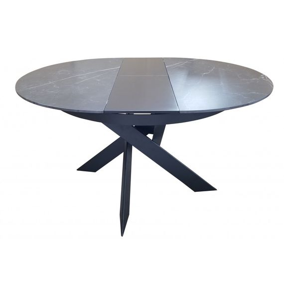 Стол раскладной Concepto MOON BLACK MARBLE керамика 110-140 см | Зображення 1
