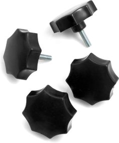 Прижимная ручка, Ручка-звездочка, прижимная ручка М10 Ø50, набор 4 шт, зажимная ручка