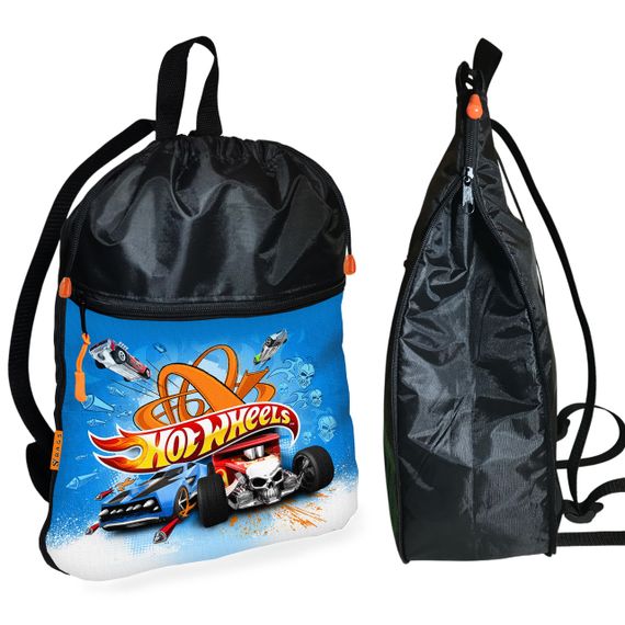 Школьный рюкзак детский Хот Вилс + Сумка для обуви спортивной формы рюкзак-мешок мальчику (01878) | Зображення 1