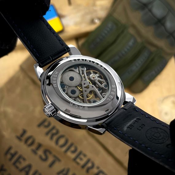 Класичний чоловічий годинник Awarder 022 Silver-Silver Mechanic Де би не був | Зображення 3