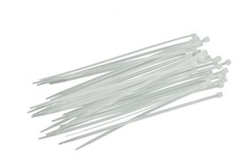 Хомут пластиковый Intertool - 4,8 х 300 мм белый (100 шт.) (TC-4830)